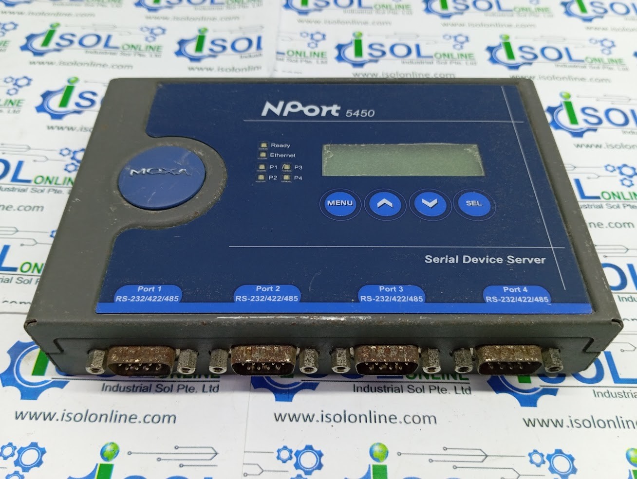 Moxa NPort 5450 Rev 1.2 Serial Device Server 1201054501011 4-Port RS-232/422/485