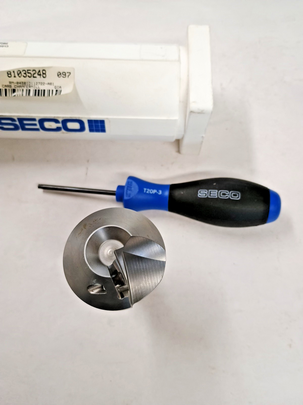 Seco Indexable counter sink Chamfer Mill 2″ Dia 1″ Shank D112722REV.B21913