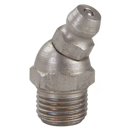 Westward 52Pa20 Grease Fitting, 30 Deg., Ss, 29/32″ L, Pk10