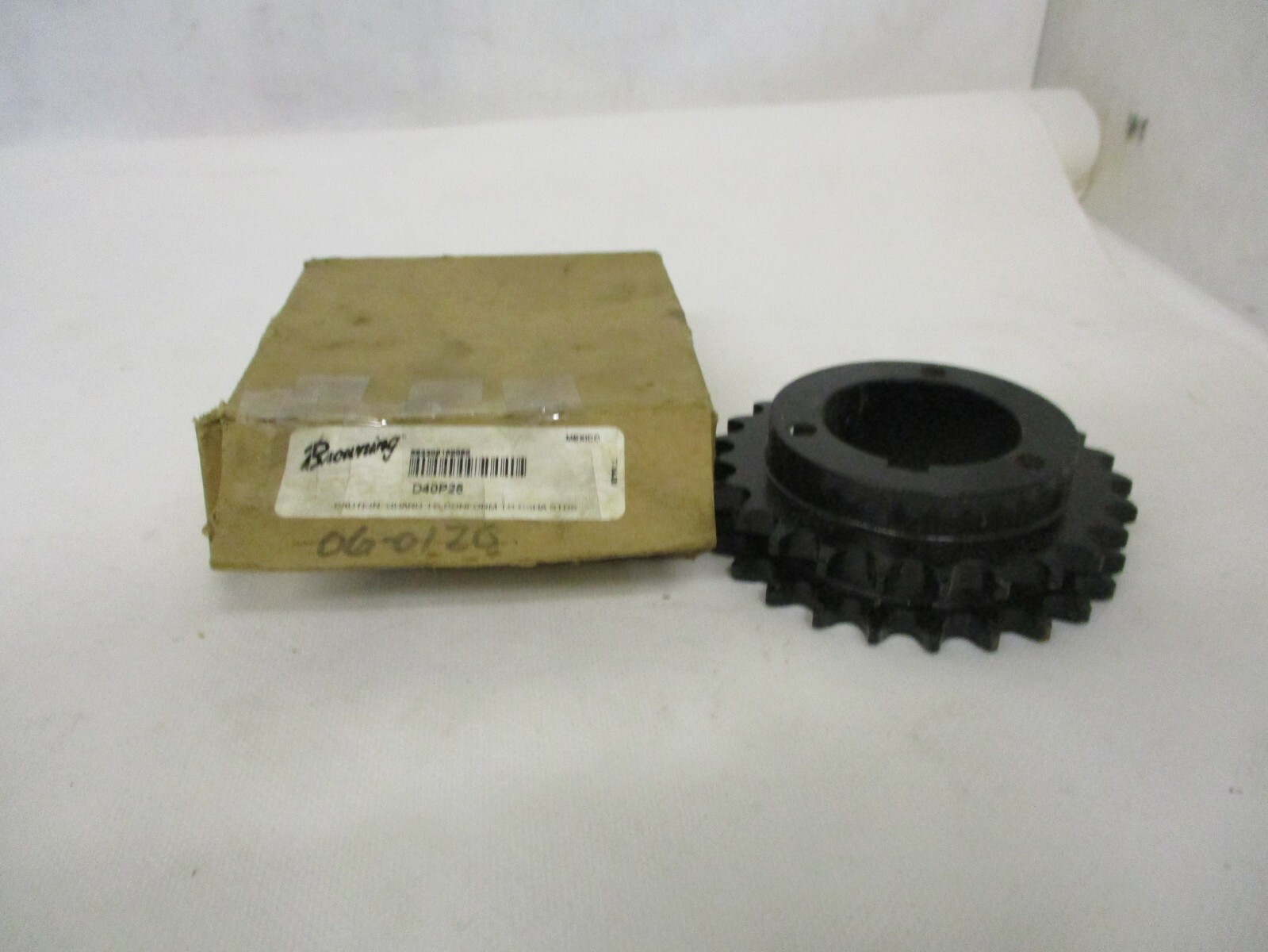 NEW BROWNING D40P25 DOUBLE KEYED CHAIN SPROCKET 1-15/16 BORE