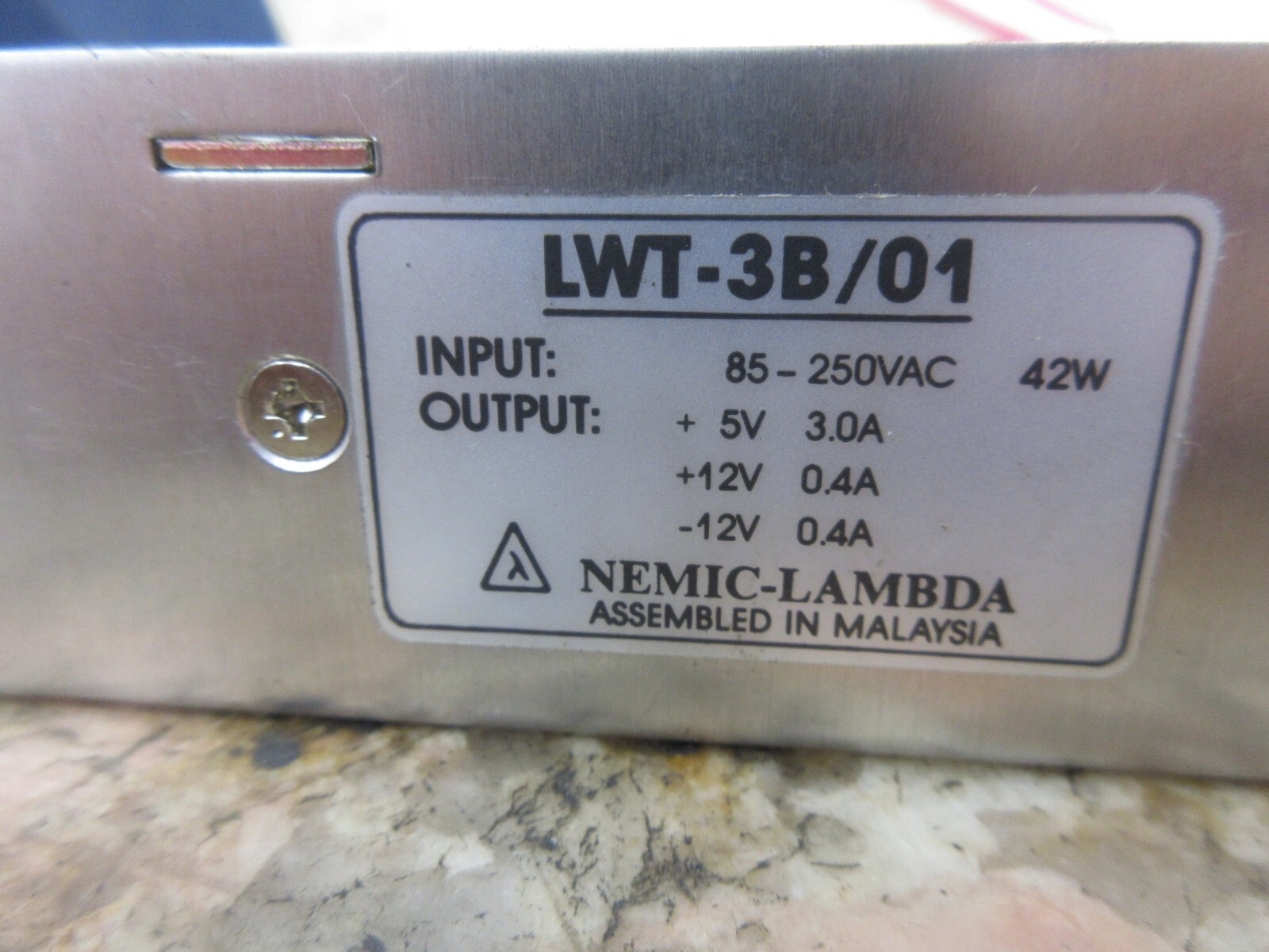 NEMIC LAMBDA POWER SUPPLY LWT-3B/01 42W