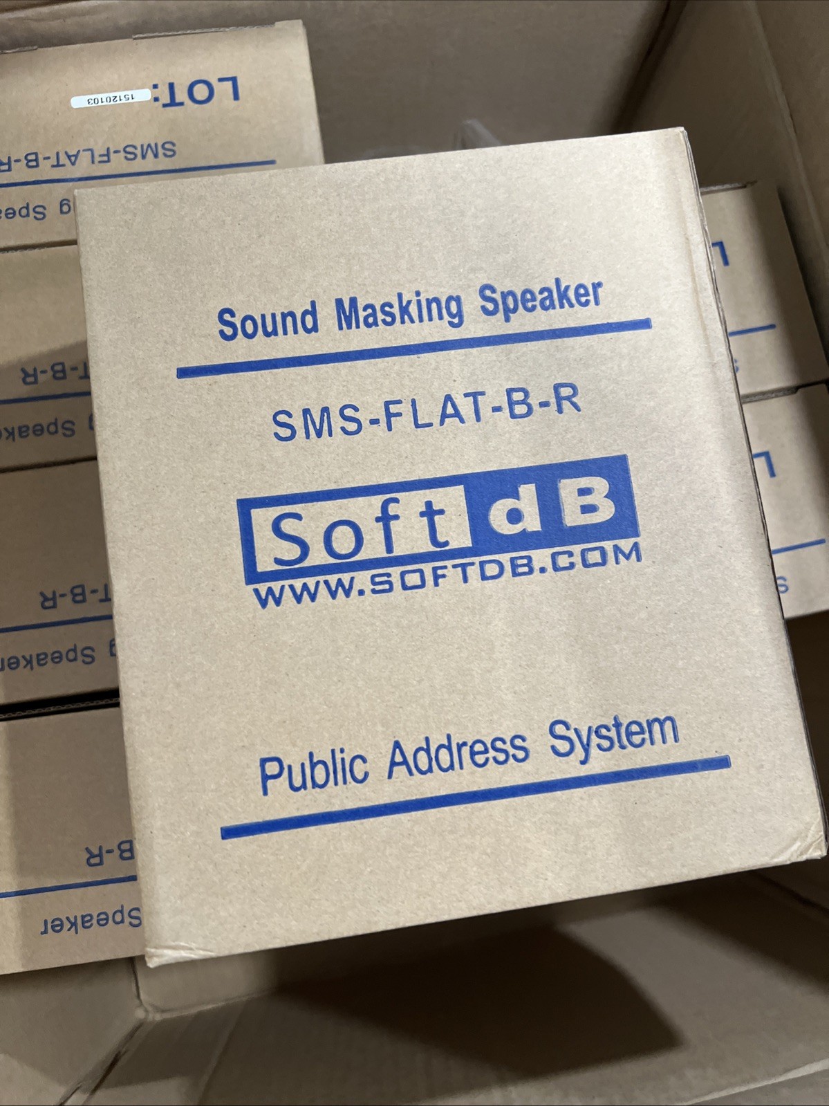 Soft Db Public Address System SMS-FLAT-B-R Pack of 7