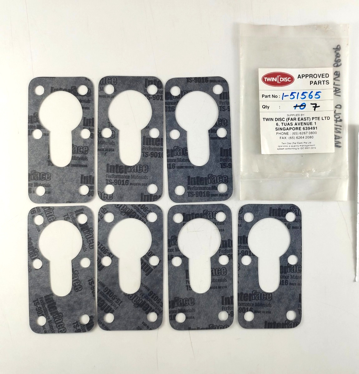 Packing P/N 1-51565 For Twin Disc ( Pack of 6 )