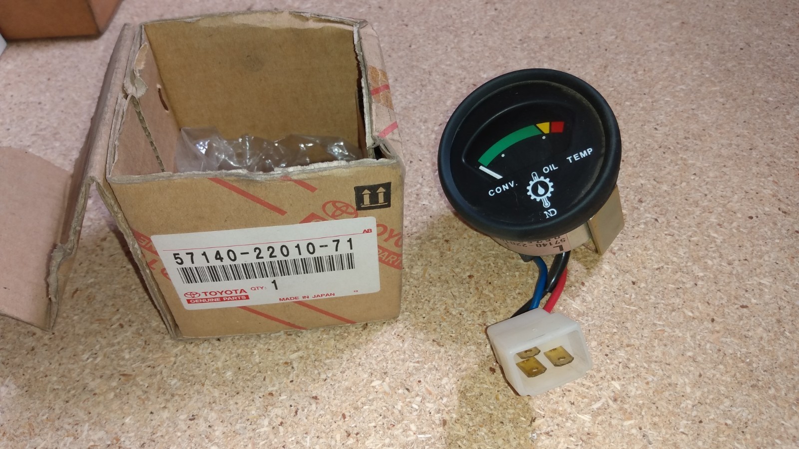Oil Temperature Gauge Toyota 57140-22010-71 / 57140-22010-71B — 12V , 24 v