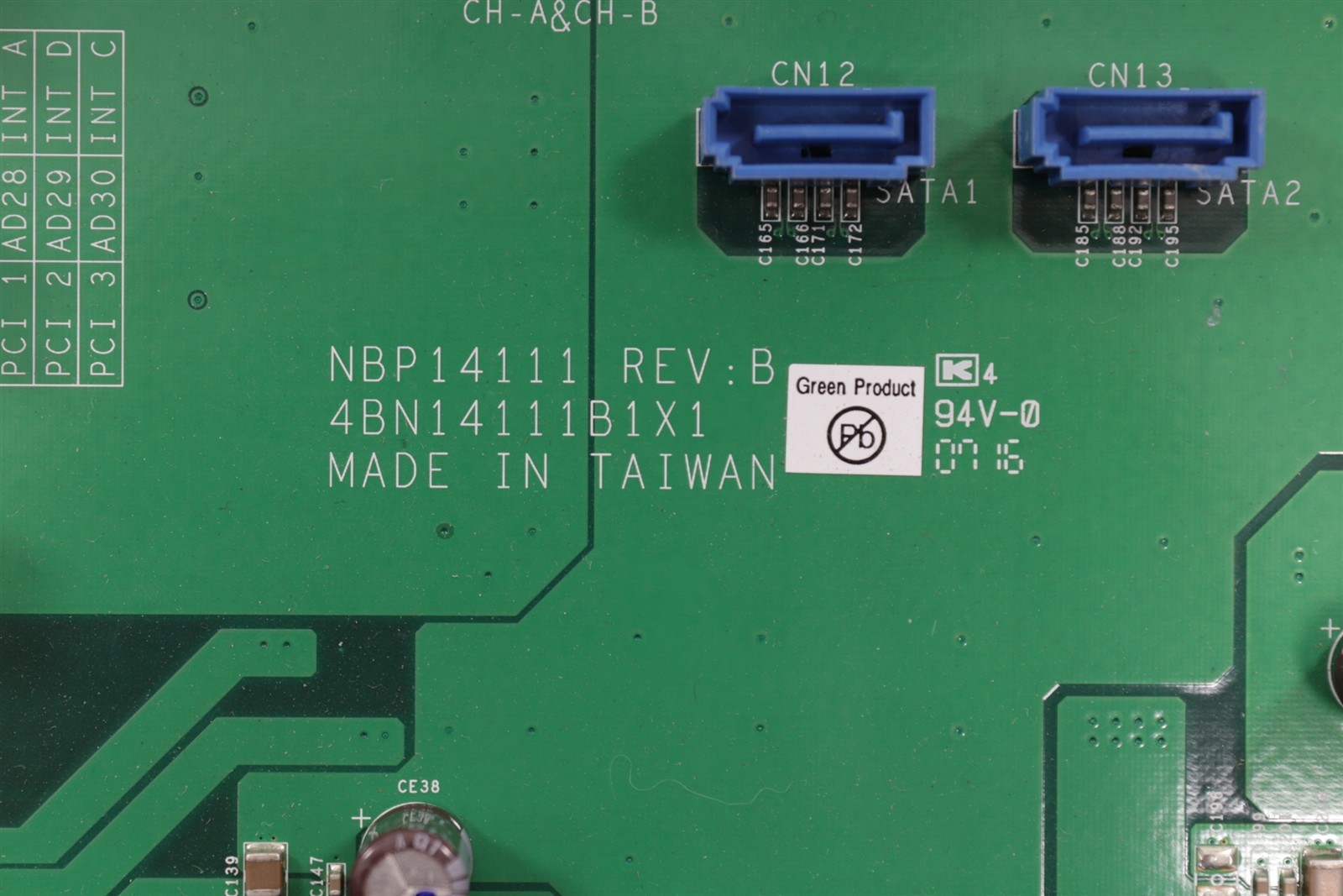 NEXCOM NBP14111 14-slot Backplane for 4U Chassis with 1x SHB Slot 3x PCI Slots