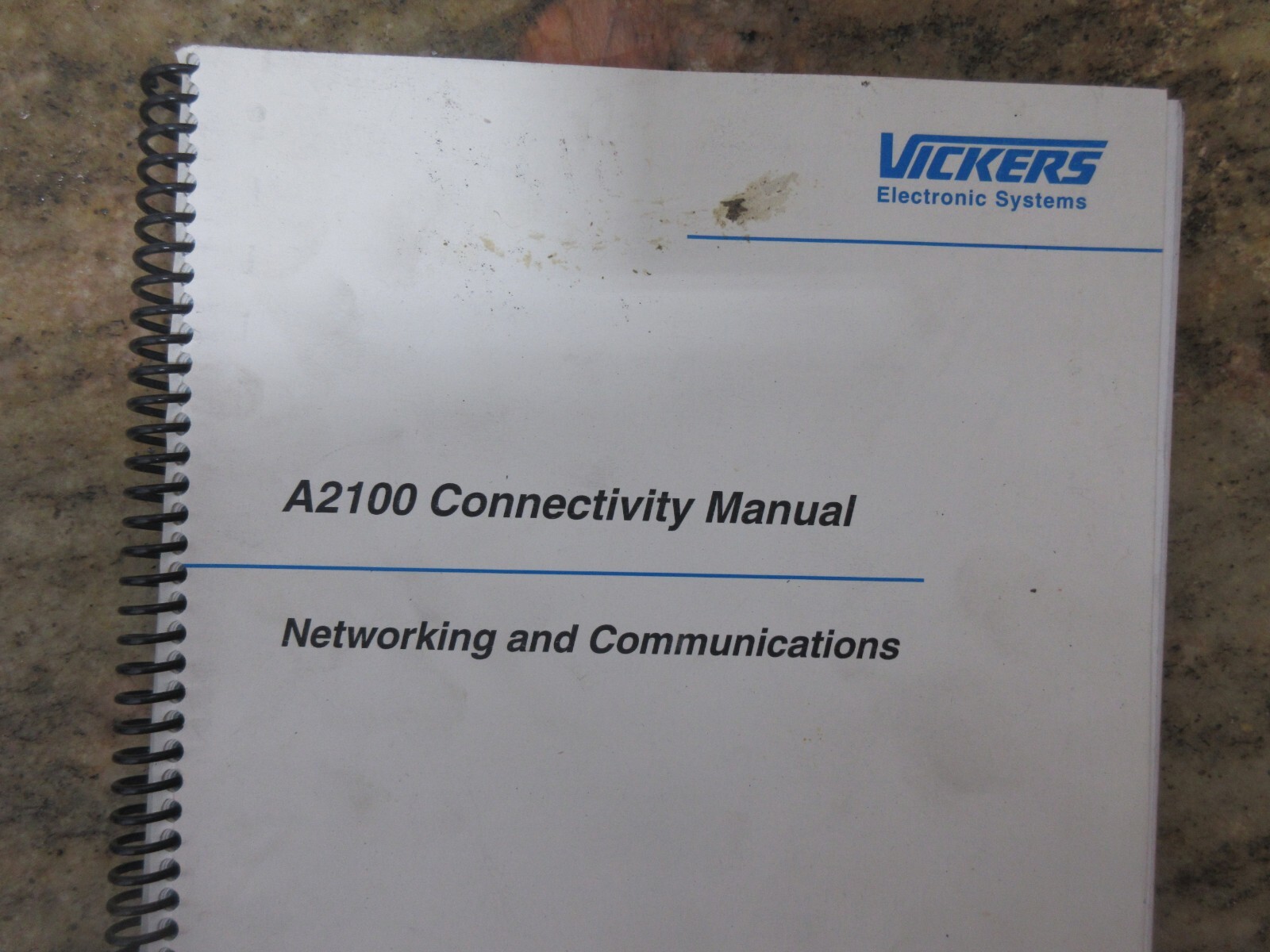 VICKERS A2100 CONNECTIVITY MANUAL NETWORKING & COMMUNICATIONS 7-000-5156SM