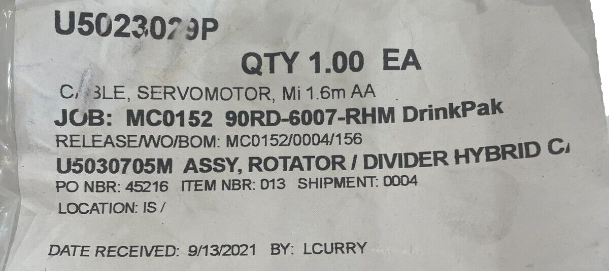 NEW REXROTH RKH0610 HYBRID CABLE RKH0011/001-6 R911403595