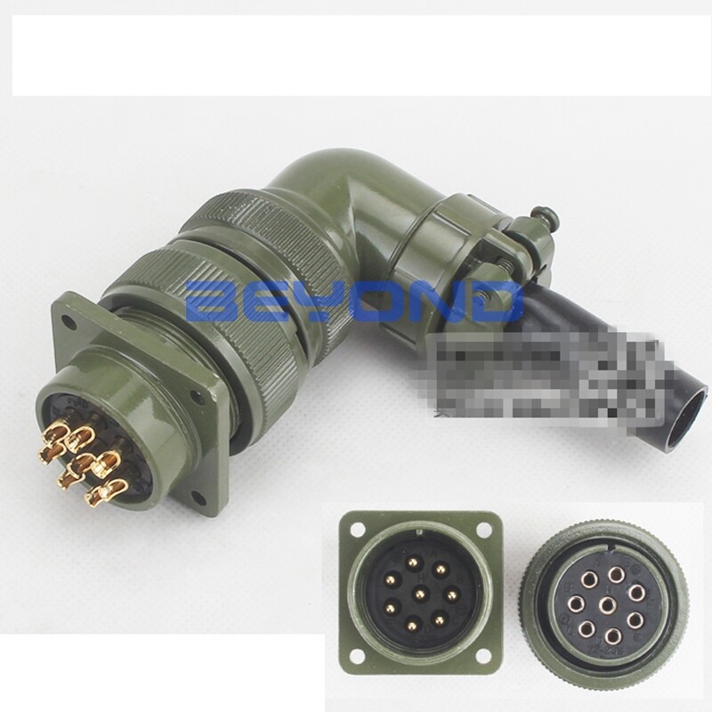 8 core connector elbow type aviation plug MS3108A-22-23 S/P Plug and socket