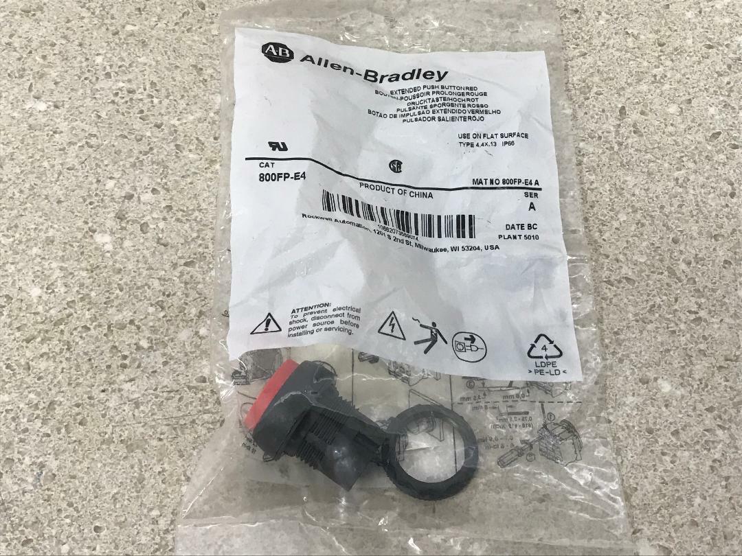 Allen Bradley Ext Push Button (Red) 800FP-E4 NEW