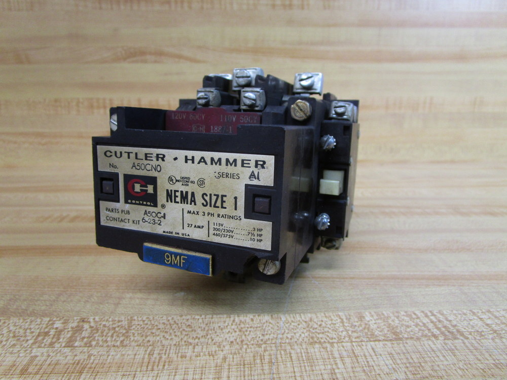Cutler Hammer A50CNO Eaton Starter A50CN0 W/Contact C320KB2