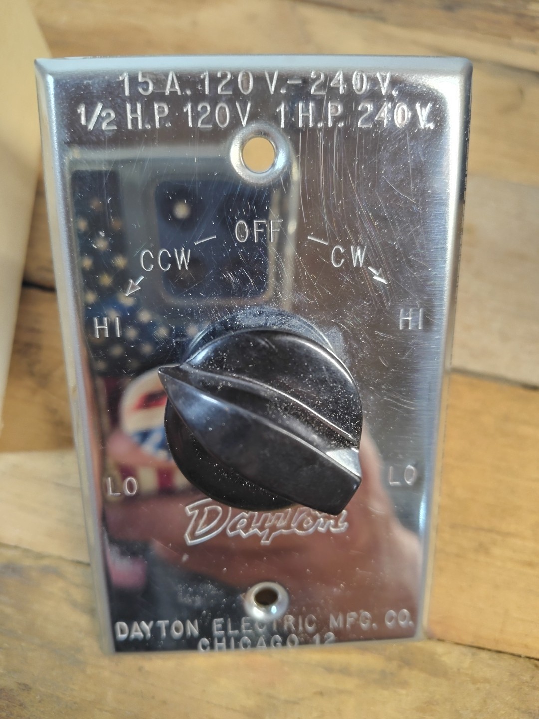 Dayton Speed Control, Adjustable Hi/low Rotary Clockwise/counter Clockwise Nos