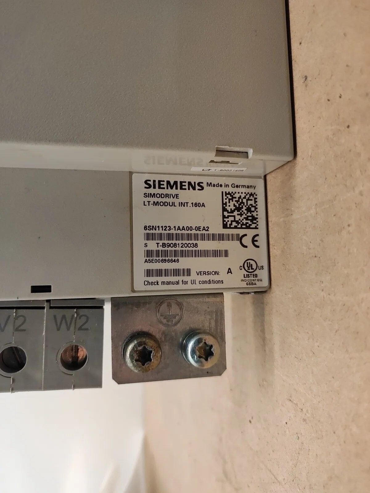 Siemens 6SN1123-1AA00-0EA2 Version:A 160A SIMODRIVE