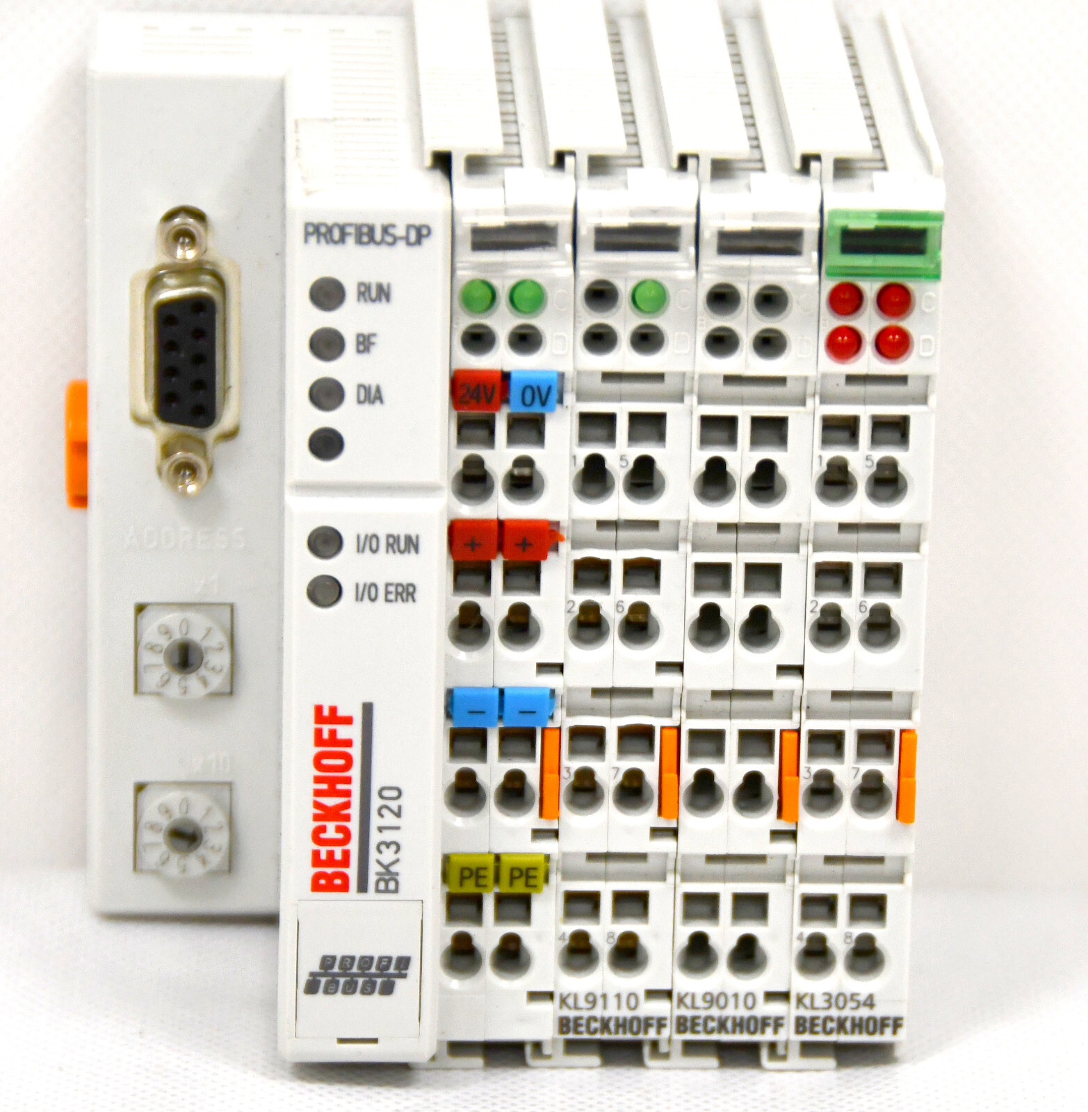 BECKHOFF BK3120 Profibus Coupler w/KL9110 KL9010 KL3054
