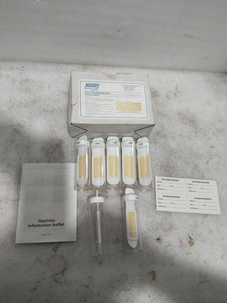 NALFLEET TTC/TTC Dipslide pk10 BATCH C4952. Include Pack of 7 Pcs for sample