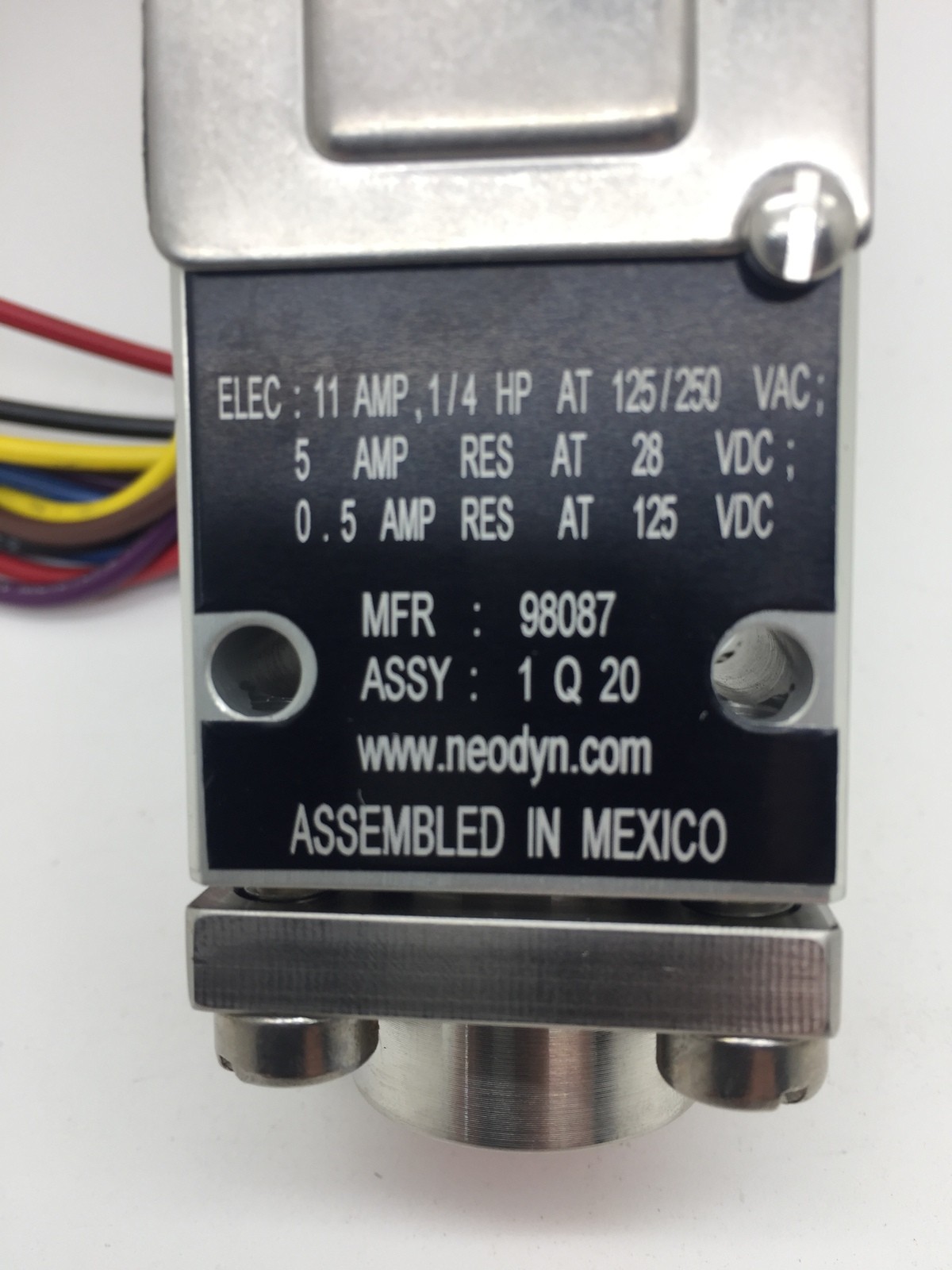 ITT 132P41CC3 Pressure Switch Neo-Dyn 98087 50 to 250 PSI