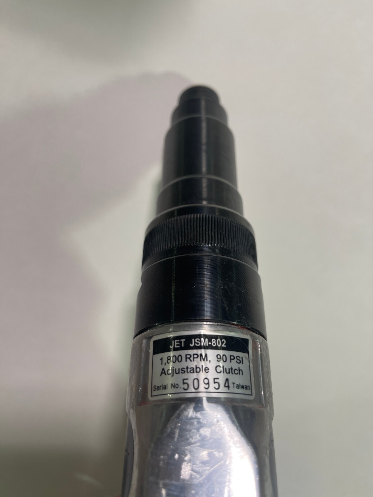 1-pc Jet JSM-802 1800 RPM 90 PSI Adjustavble Clutch Serial No. 50954 Taiwan
