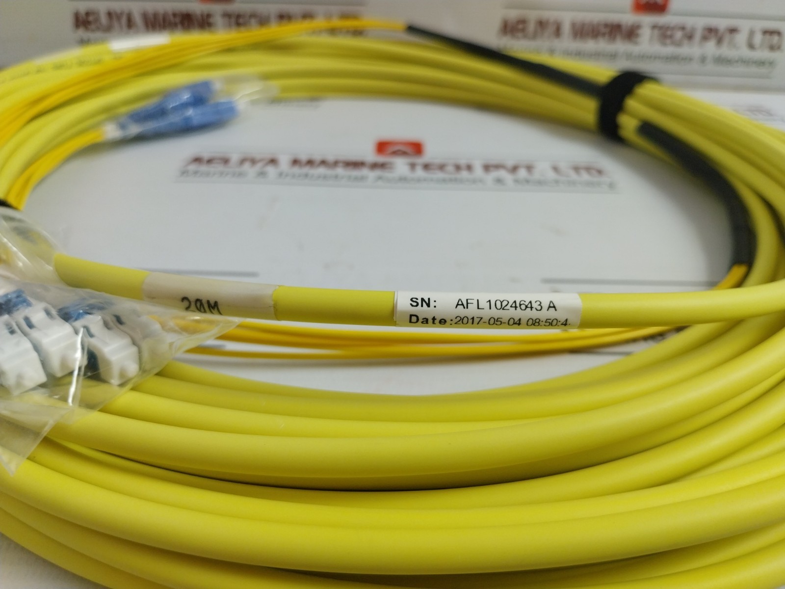 AFL R1LCSC20M-4-2911 Duplex Single Mode Fiber Optic Patch Cable 20M