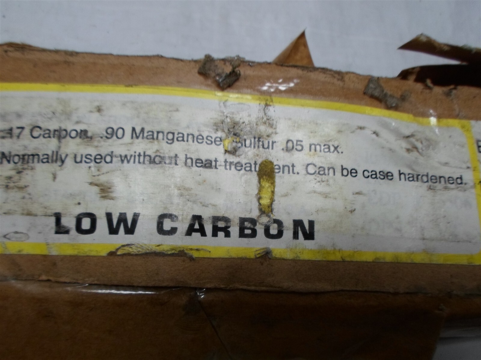 Unused w/ stains & knicks: 24 x 2 x 1-1/2, Low Carbon Steel, Part No. 06213201