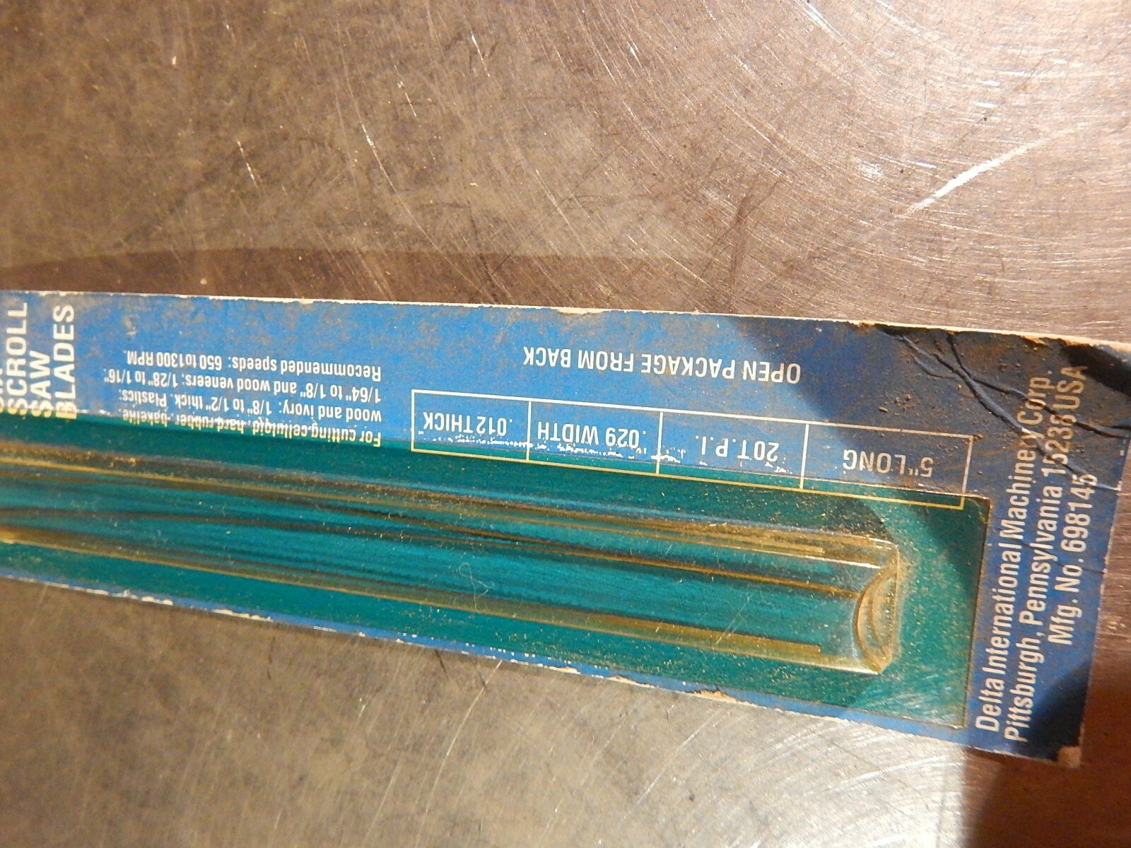 NEW Delta 40-184 Six Scroll Saw Blades 5″ L 20 TPI .029W .012T *FREE SHIPPING*