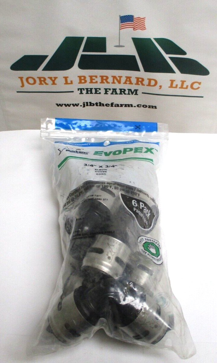 SHARKBITE , EVOPEX , K256A6 , 3/4″ ELBOW , LOT OF 12 , SURPLUS