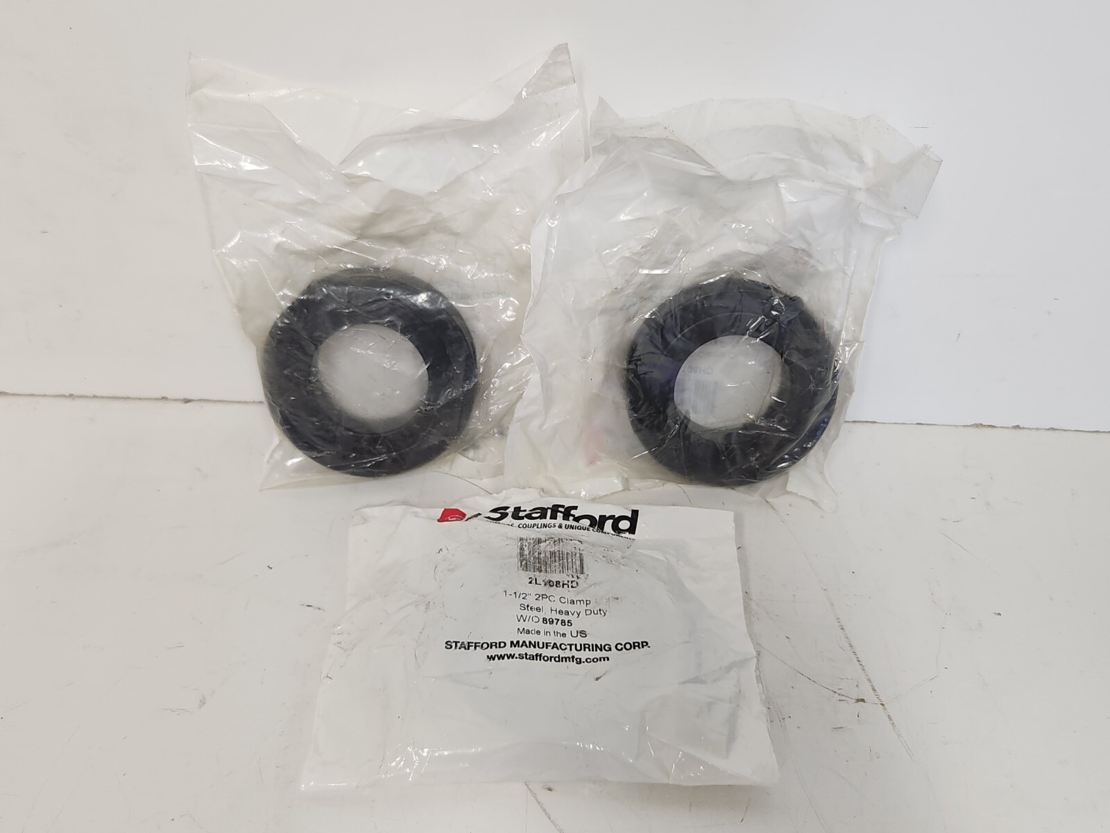 LOT OF (3) NEW OLD STOCK! STAFFORD 1-1/2″ 2PC HEAVY DUTY CLAMP COLLAR 2L108HD