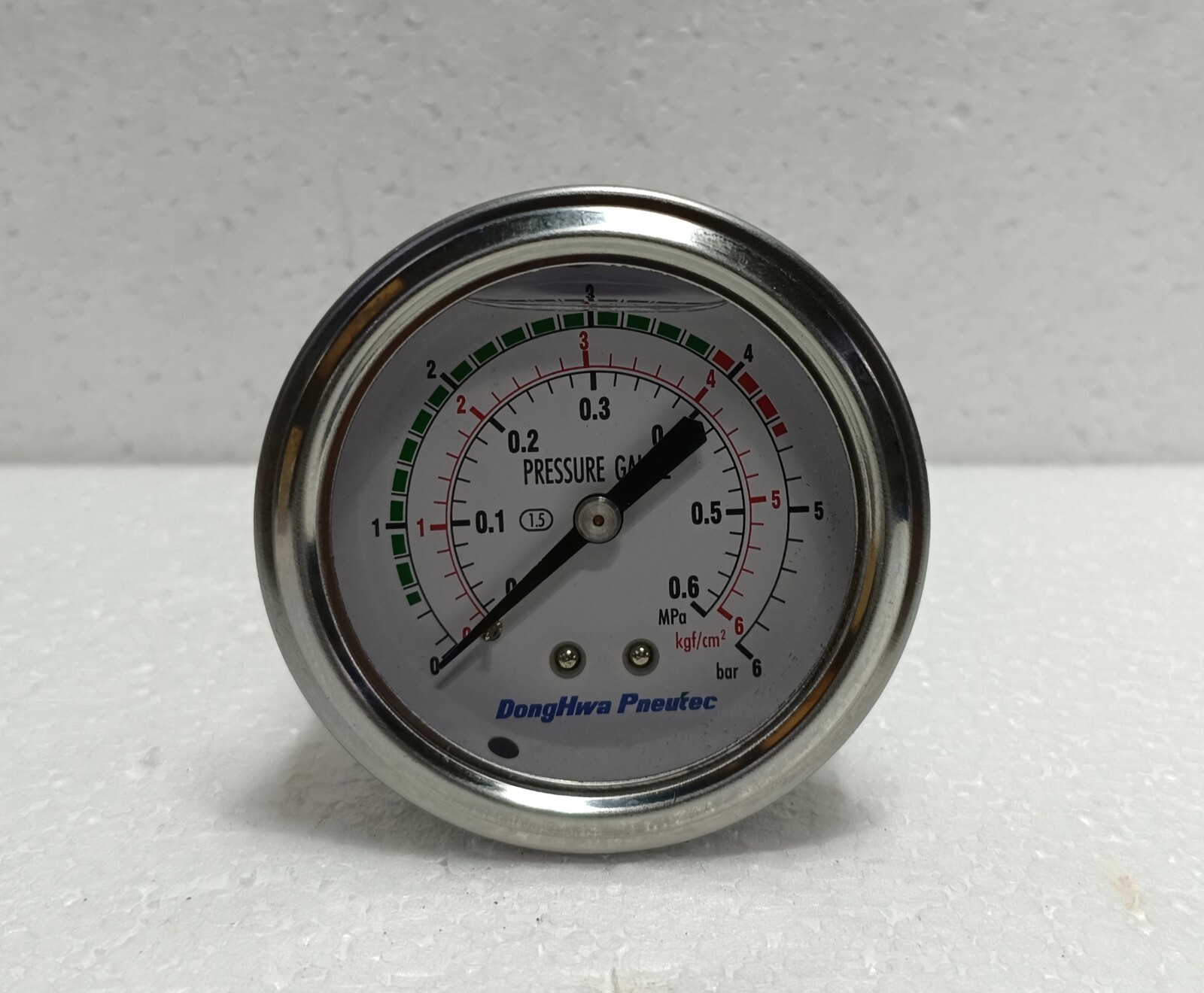 Tanabe Pneumatic Compressor H-373 Pressure Gauge DU 1/4X60X6K