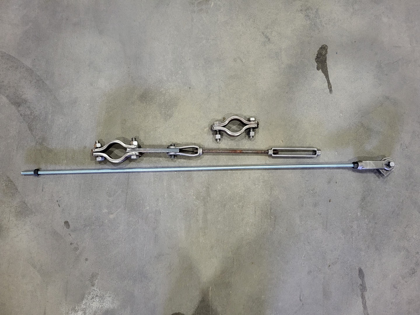 2″ Pipe Clamp Turnbuckle & Threaded Rod 52″ Long – Pipefittings