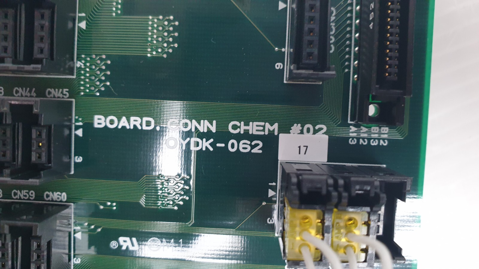 TEL Tokyo Electron Board CONN CHEM #02, OYDK-062, Used