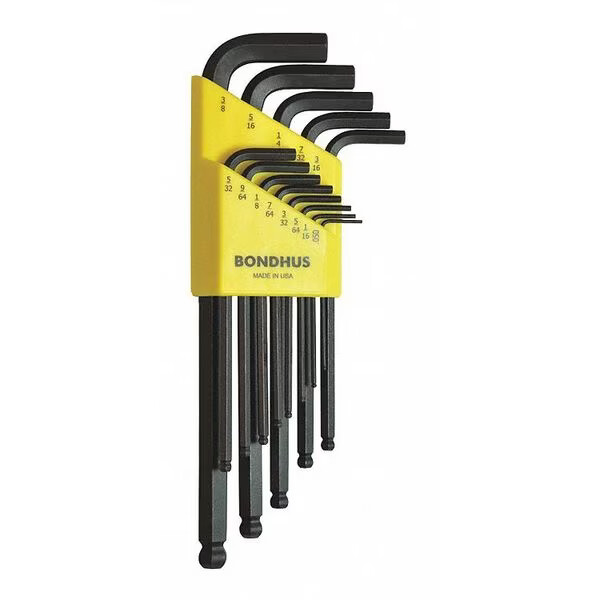 13 Piece SAE L-Shape Hex Key Set, 10937 10937