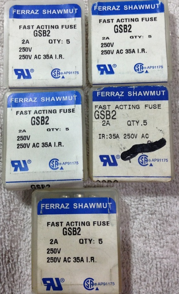 FERRAZ SHAWMUT GSB-2, GSB2 , Lot Of 26, shipsameday #1607A27