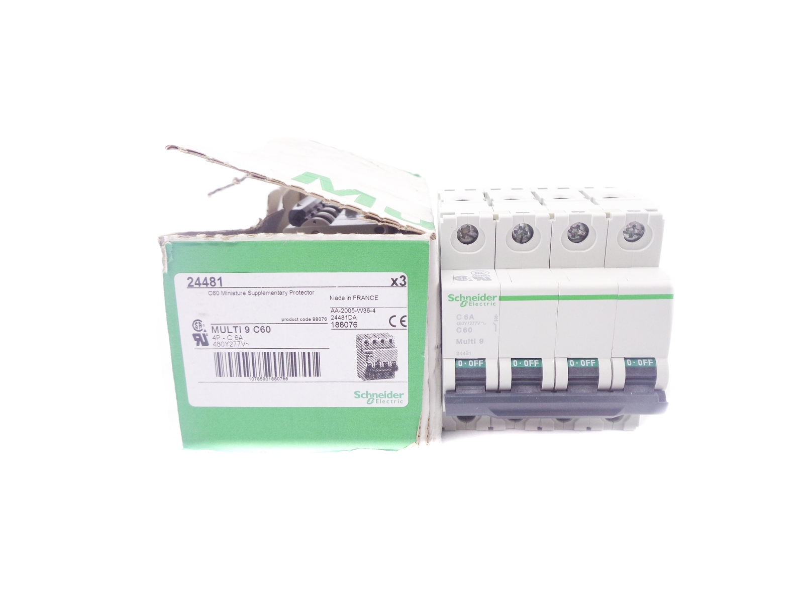 SCHNEIDER ELECTRIC 24481 277V 6A (PKG OF 3) NSMP