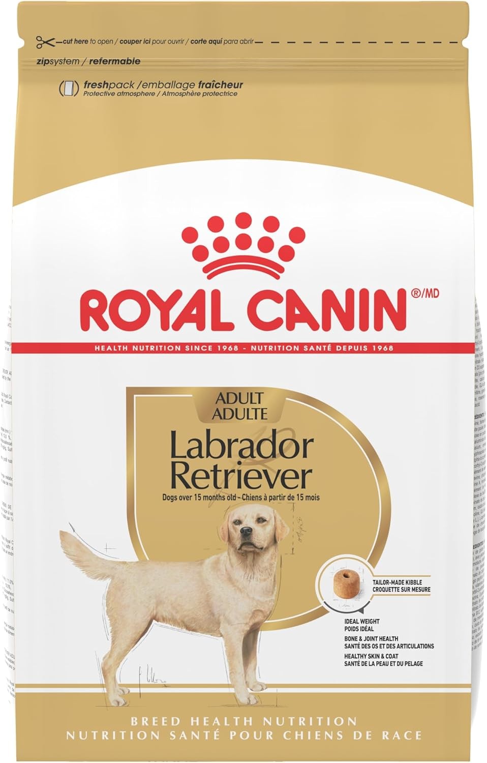 Breed Health Nutrition Labrador Retriever Adult Dry Dog Food, 30 lbs.