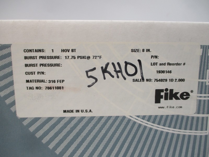 FIKE HOVBT 17.75PSI 8″ NSFS