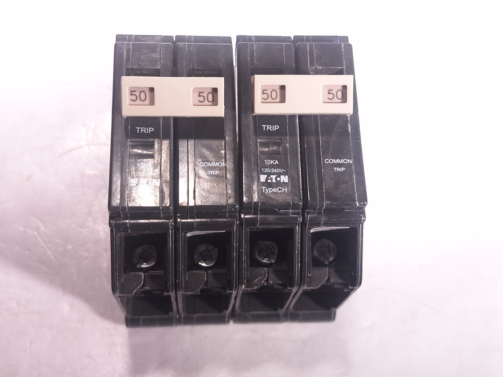 EATON CUTLER HAMMER CHF250 CIRCUIT BREAKER 50A 2P 120/240V 50/60Hz – LOT OF 2