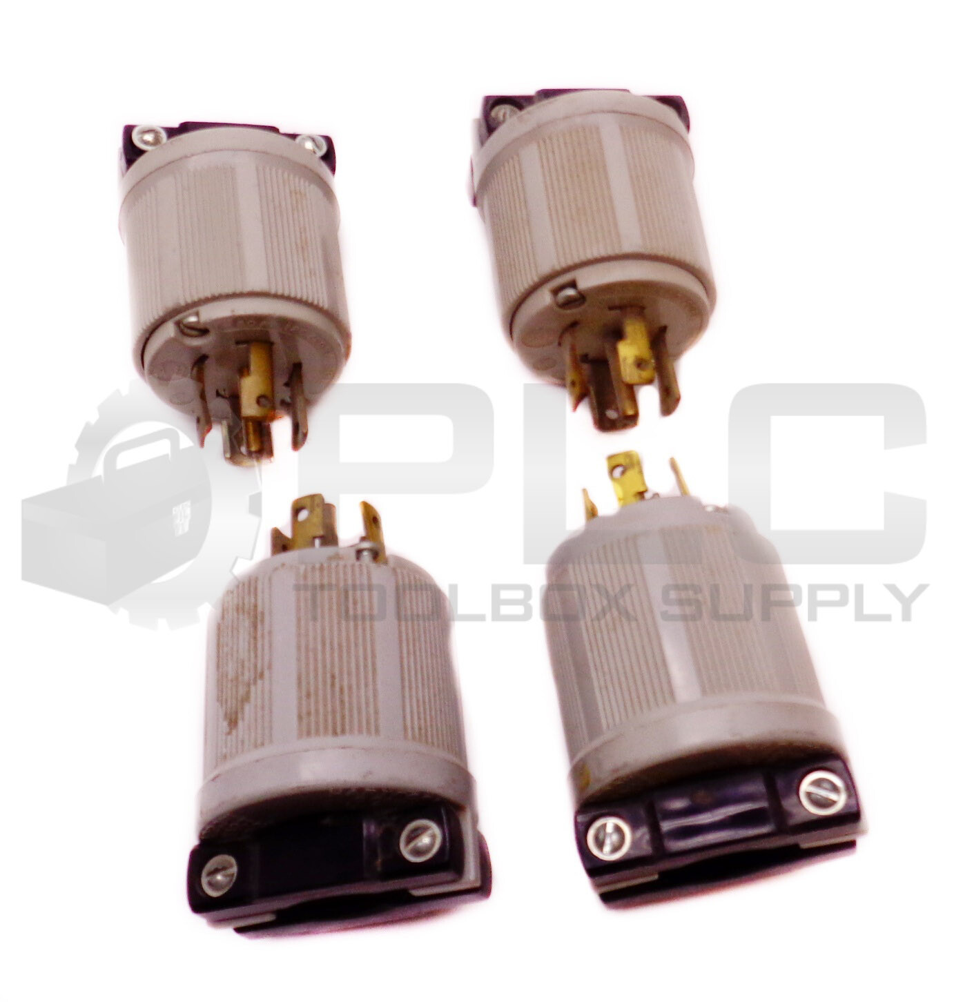 LOT OF 4 ARROW HART 30A 120/280V MALE PLUG