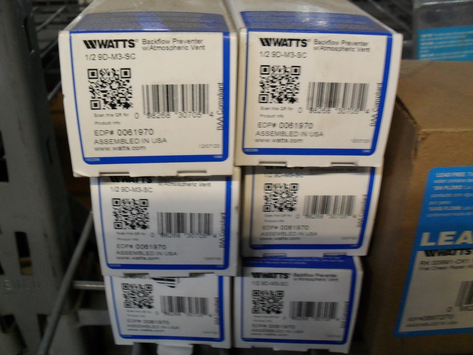 Watts 1/2 9D-M3-SC 0061970 Dual Backflow w/ Atmospheric vent Satin Chrome finish