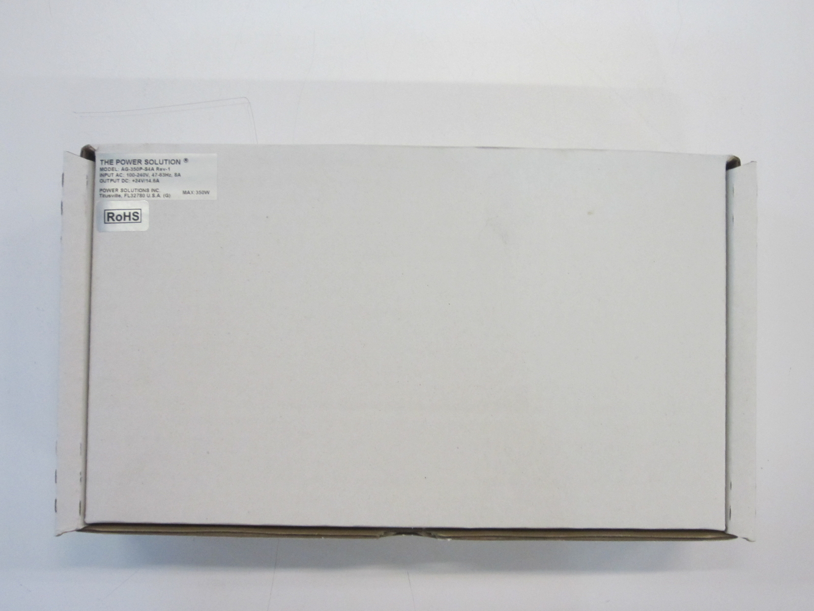 POWER SOLUTIONS INC. AG-350P-S4A POWER SUPPLY 350 WATTS PFC-A 24VDC/14.5A