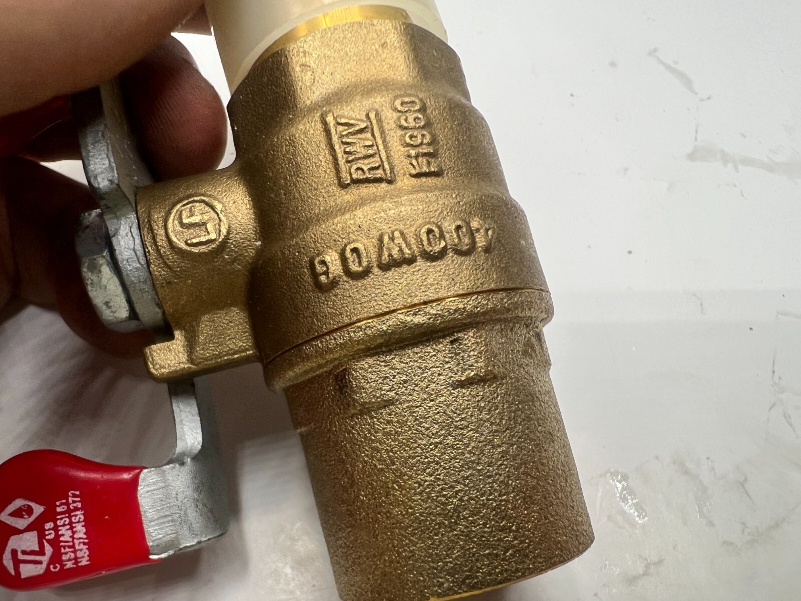 Red-White Valve Genuine OEM Fig. 5017ABW PXC Brass Ball Valve Lead Free 3/4 Inch