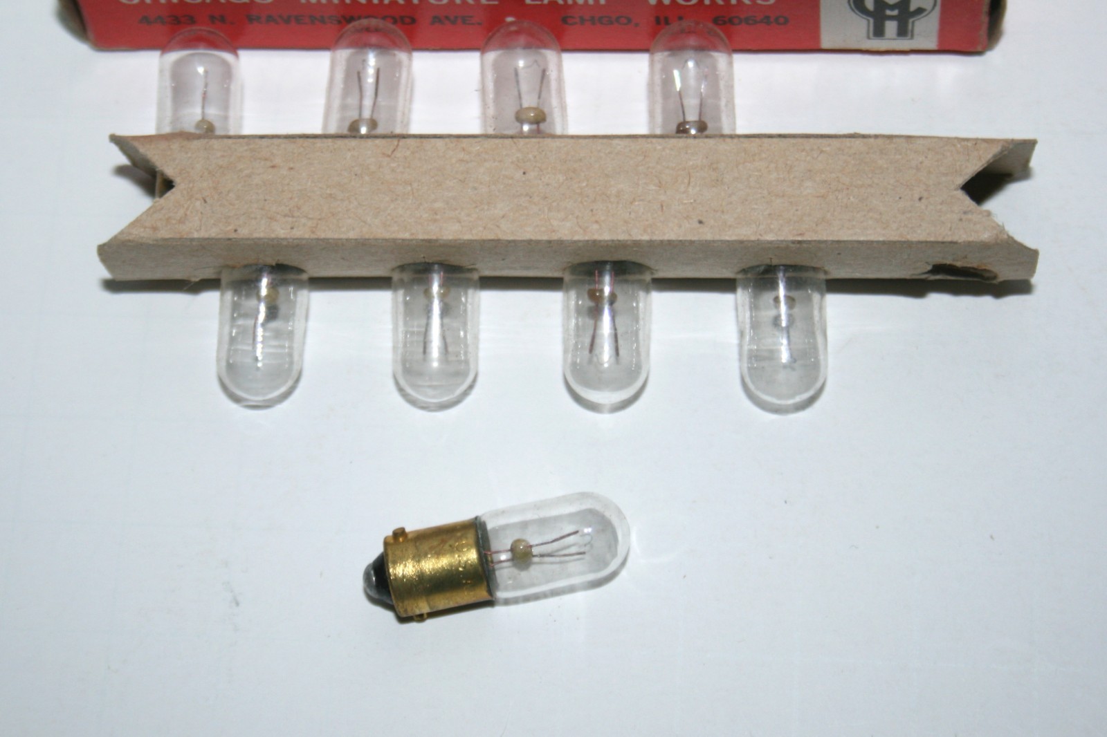 Lamps by Chicago Miniature #47 6.3V 0.15A Bayonet Base Pack of 9 Unused