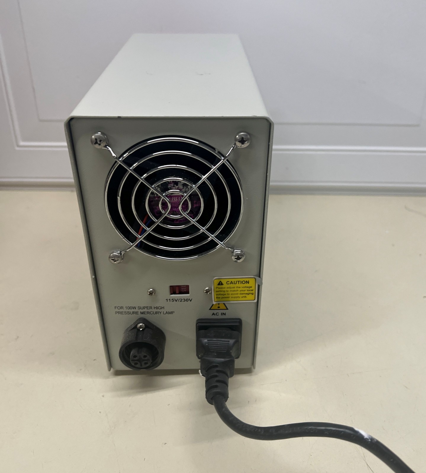 Motic MHG-100B Mercury Light Source Power Supply Not Tested For Parts or Repair