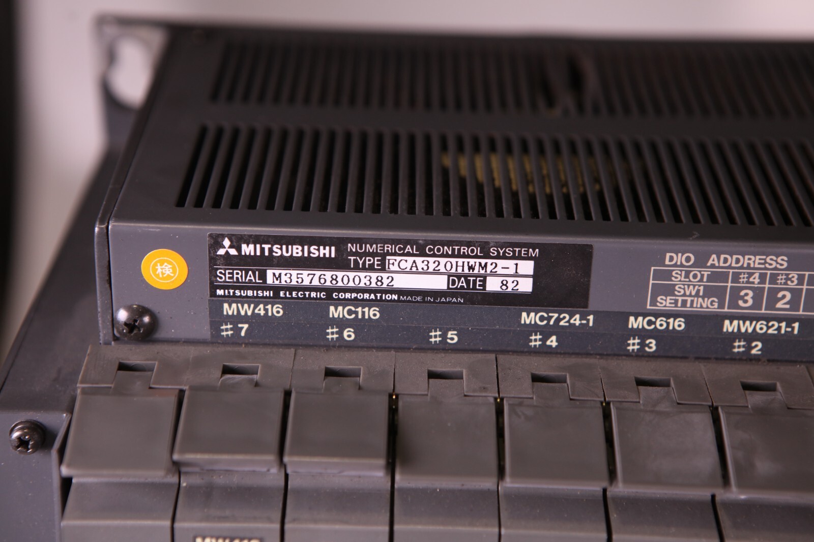 Mitsubishi FCA320HWM2-1 Control Rack Servo Board