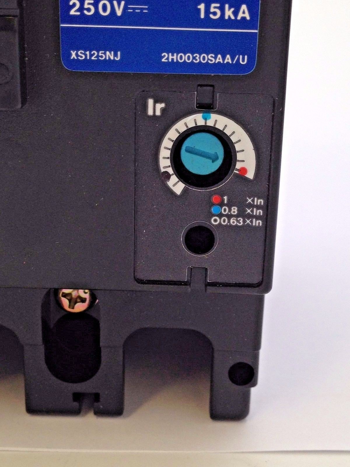 TERASAKI TemBreak XS125NJ Circuit Breaker 3 Pole 20A FC 30kA at 415VAC