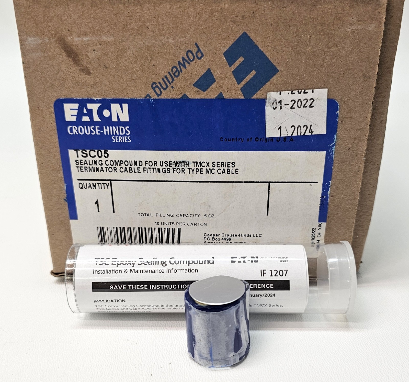 EATON Crouse-Hinds TSC05 ~ Epoxy Sealing Compound Tube ~ 0.5 Oz ~ TMCX MC