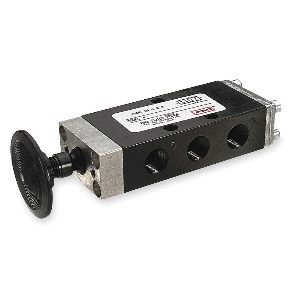 ARO E212HM Manual Air Control Valve, Button, Black 2G511