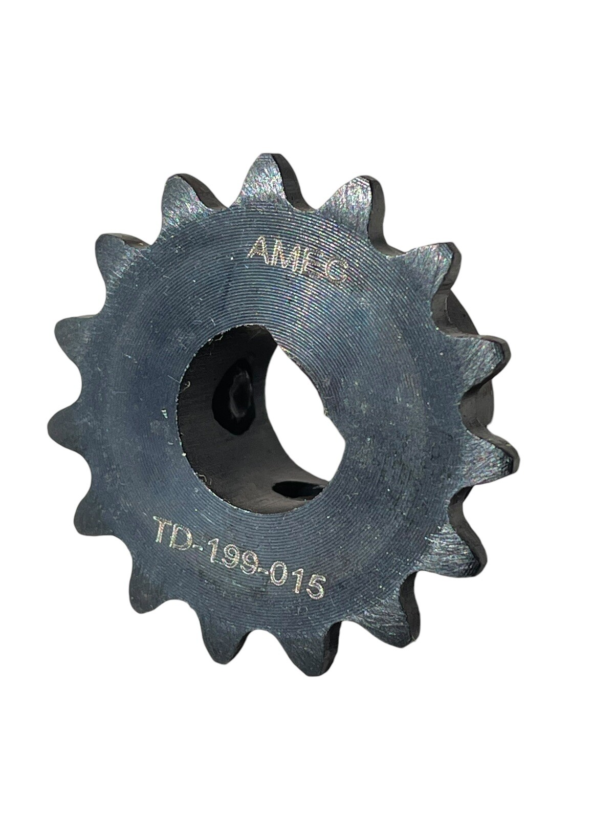 15 Tooth 12mm Bore Steel D-Shaft Steel Sprocket for #25 Pitch Chain – 15 Teeth
