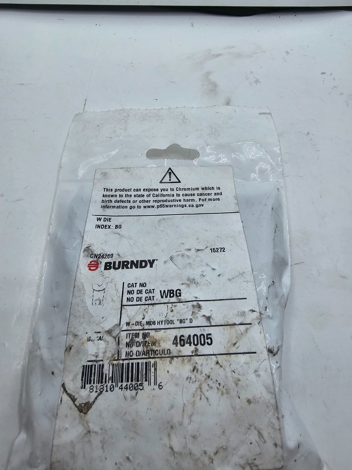 Burndy Upper and Lower Crimping Die 464005 6 to 1/0 AWG Aluminum/6 to 4/0 AWG
