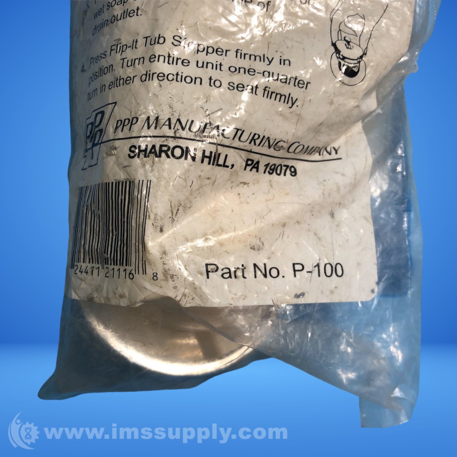 PPP Manufacturing Company P-100 Plumbing Fixture FNOB