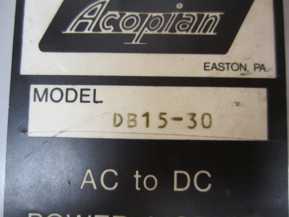 Acopian DB15-30 Power Module DB1530