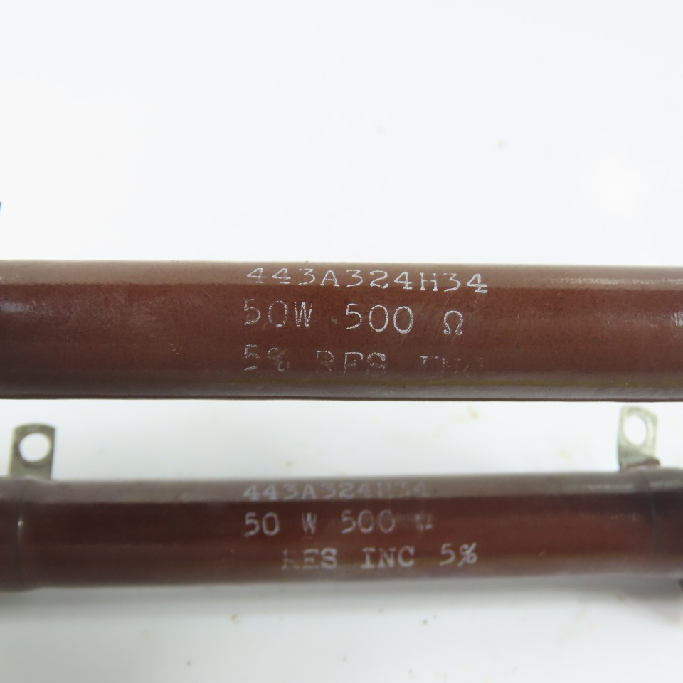 RES INC 443A324H34 Dual Wirewound Power Resistor Bank 50W 500 Ohm 5%