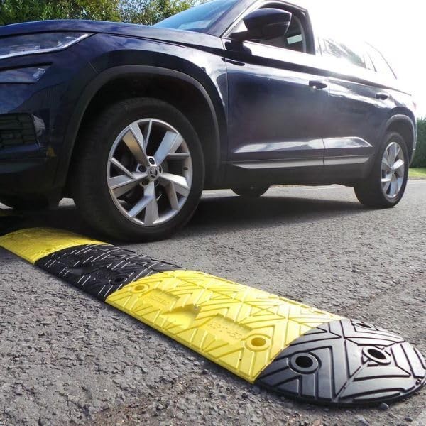 Pittman 8 ft XPT Eco Speed Bump Kit 40000 lb Capacity Black Yellow